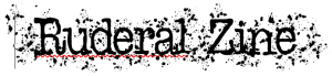 Ruderal zine logo